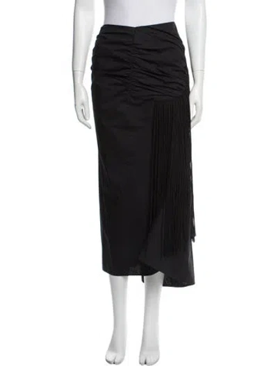 Pre-owned Tory Burch Midi Length Skirt In Black