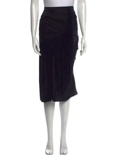 Pre-owned Tory Burch Midi Length Skirt In Black