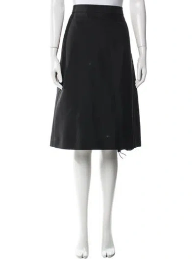 Pre-owned Tory Burch Midi Length Skirt In Black