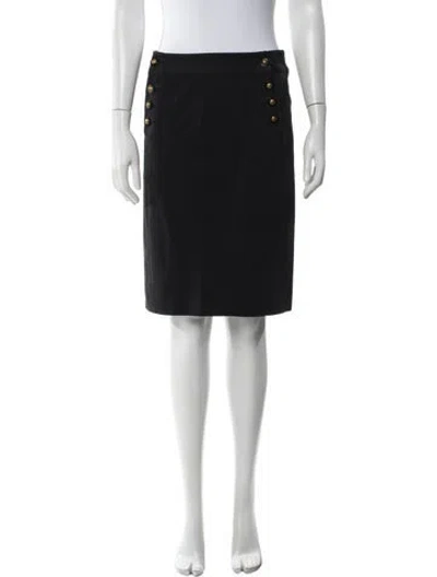 Pre-owned Tory Burch Midi Length Skirt In Black