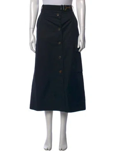 Pre-owned Tory Burch Midi Length Skirt In Black