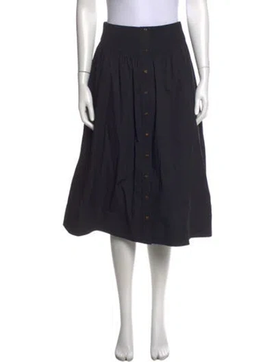 Pre-owned Tory Burch Midi Length Skirt In Black