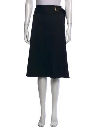 Pre-owned Tory Burch Midi Length Skirt In Black