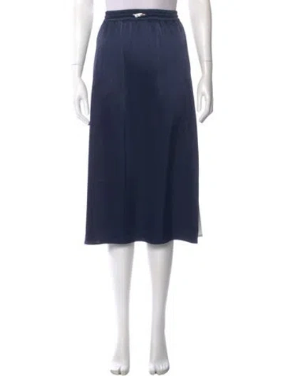 Pre-owned Tory Burch Midi Length Skirt In Blue