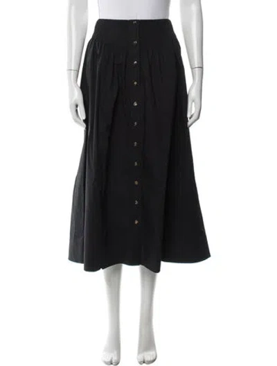 Pre-owned Tory Burch Midi Length Skirt In Blue