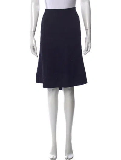 Pre-owned Tory Burch Midi Length Skirt In Blue