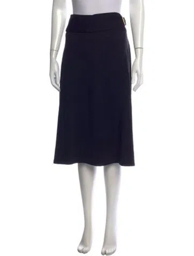 Pre-owned Tory Burch Midi Length Skirt In Blue
