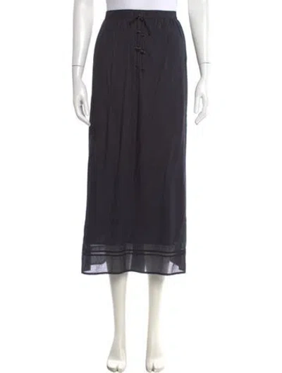 Pre-owned Tory Burch Midi Length Skirt In Gray