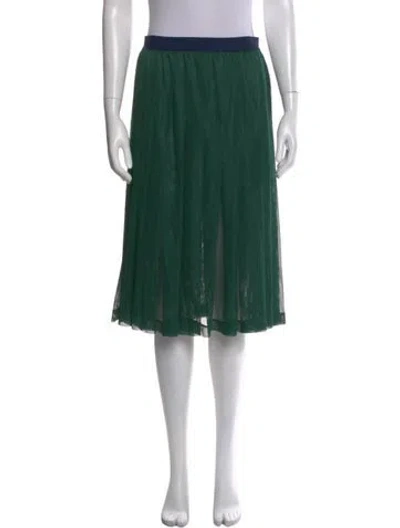 Pre-owned Tory Burch Midi Length Skirt In Green