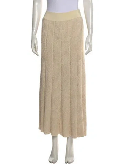 Pre-owned Tory Burch Midi Length Skirt In Neutral