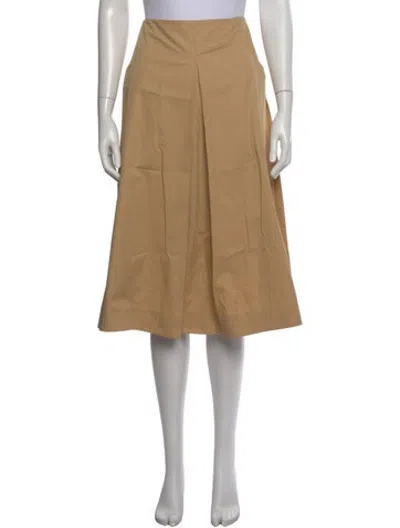 Pre-owned Tory Burch Midi Length Skirt In Neutrals
