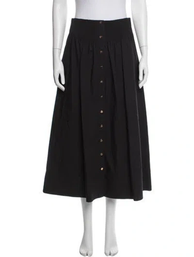Pre-owned Tory Burch Midi Length Skirt W/ Tags In Blue