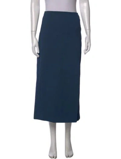Pre-owned Tory Burch Midi Length Skirt W/ Tags In Blue