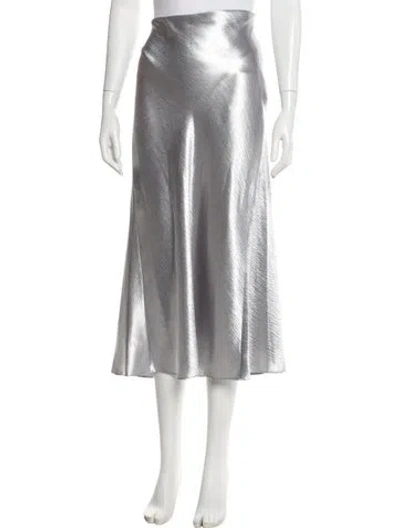 Pre-owned Tory Burch Midi Length Skirt W/ Tags In Gray