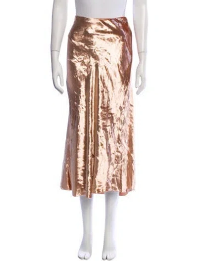 Pre-owned Tory Burch Midi Length Skirt W/ Tags In Neutral