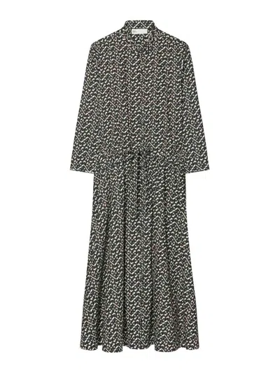TORY BURCH FALDA SEMILARGA - NEGRO
