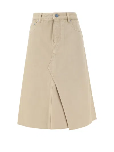 Tory Burch Midi Skirt In Khaki