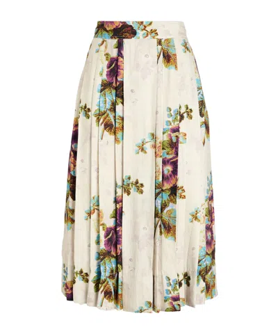 Tory Burch Midi Skirts In White