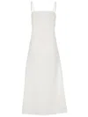 Tory Burch Midi White Dress With Embroidery