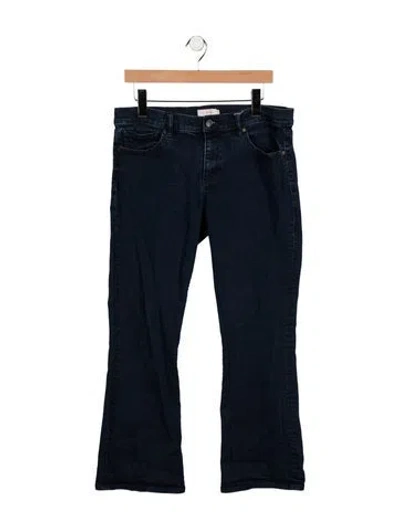 Pre-owned Tory Burch Mid-rise Flared Jeans In Blue