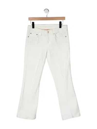 Pre-owned Tory Burch Mid-rise Flared Jeans In Multi