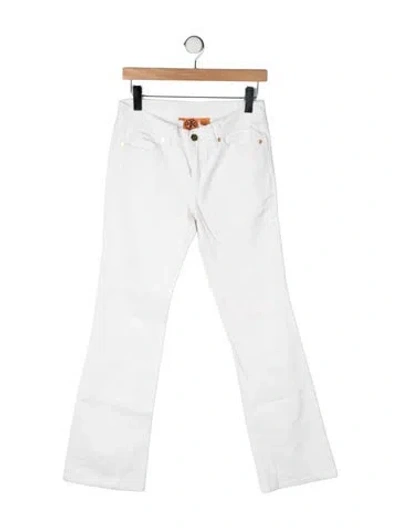Pre-owned Tory Burch Mid-rise Flared Jeans In Multicolor