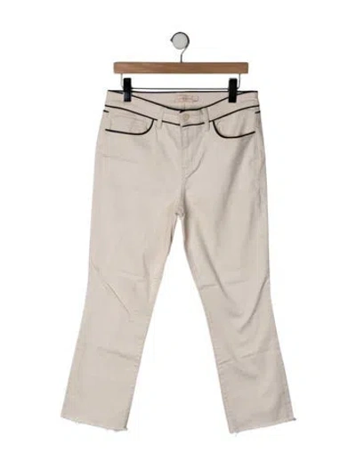 Pre-owned Tory Burch Mid-rise Flared Jeans In Neutrals