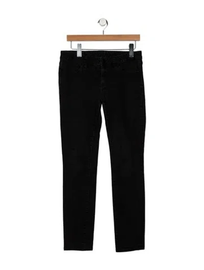 Pre-owned Tory Burch Mid-rise Skinny Leg Jeans In Black