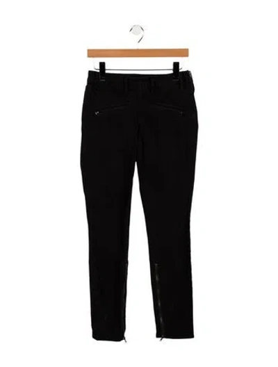 Pre-owned Tory Burch Mid-rise Skinny Leg Jeans In Black