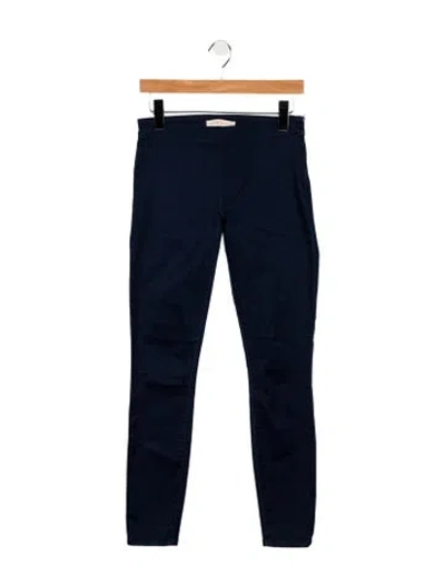 Pre-owned Tory Burch Mid-rise Skinny Leg Jeans In Blue