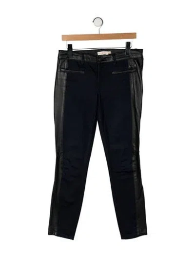 Pre-owned Tory Burch Mid-rise Skinny Leg Jeans In Blue