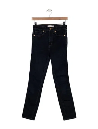 Pre-owned Tory Burch Mid-rise Skinny Leg Jeans In Blue