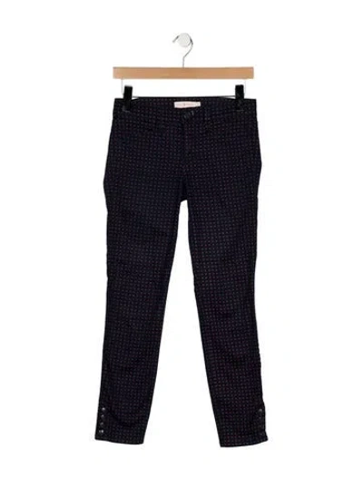Pre-owned Tory Burch Mid-rise Skinny Leg Jeans In Blue