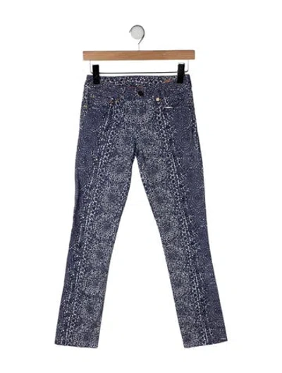 Pre-owned Tory Burch Mid-rise Skinny Leg Jeans In Blue