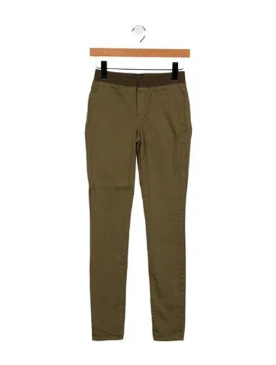 Pre-owned Tory Burch Mid-rise Skinny Leg Jeans In Green