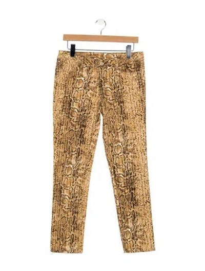 Pre-owned Tory Burch Mid-rise Skinny Leg Jeans In Multicolor
