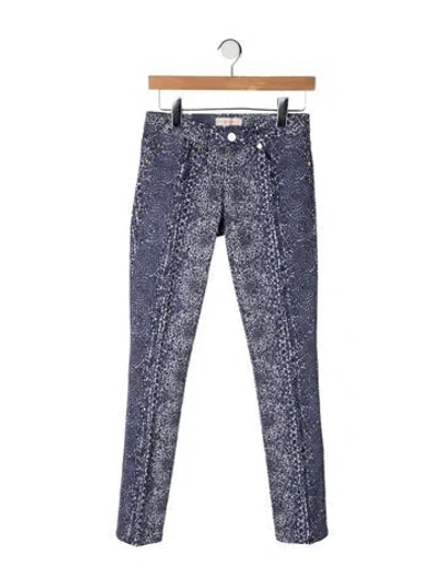Pre-owned Tory Burch Mid-rise Skinny Leg Jeans W/ Tags In Blue