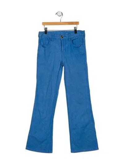 Pre-owned Tory Burch Mid-rise Straight Leg Jeans In Black