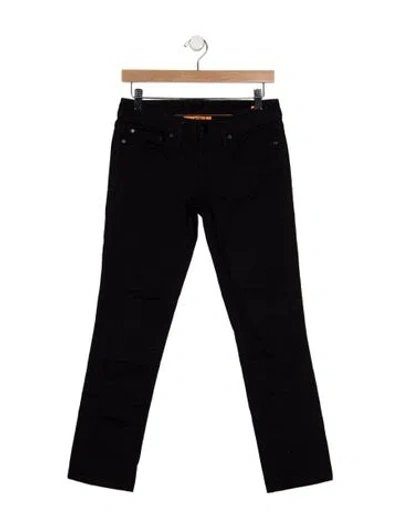 Pre-owned Tory Burch Mid-rise Straight Leg Jeans In Blue
