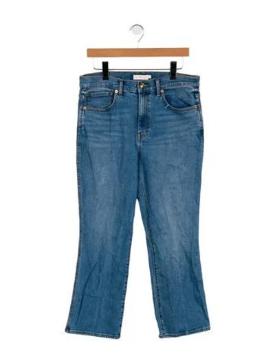 Pre-owned Tory Burch Mid-rise Straight Leg Jeans In Blue