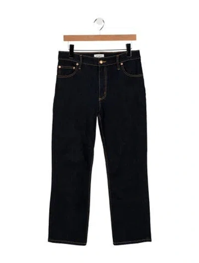 Pre-owned Tory Burch Mid-rise Straight Leg Jeans In Blue