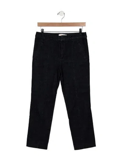 Pre-owned Tory Burch Mid-rise Straight Leg Jeans In Blue