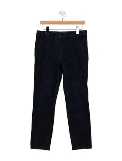 Pre-owned Tory Burch Mid-rise Straight Leg Jeans In Blue