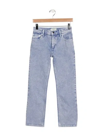 Pre-owned Tory Burch Mid-rise Straight Leg Jeans In Blue