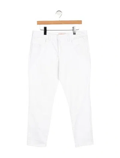 Pre-owned Tory Burch Mid-rise Straight Leg Jeans In Blue