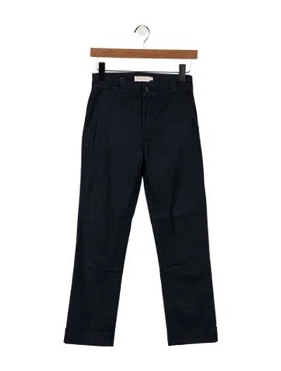 Pre-owned Tory Burch Mid-rise Straight Leg Jeans In Blue