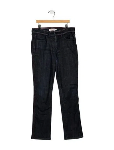 Pre-owned Tory Burch Mid-rise Straight Leg Jeans In Multi