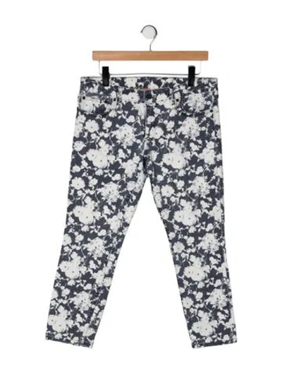 Pre-owned Tory Burch Mid-rise Straight Leg Jeans In Multicolor