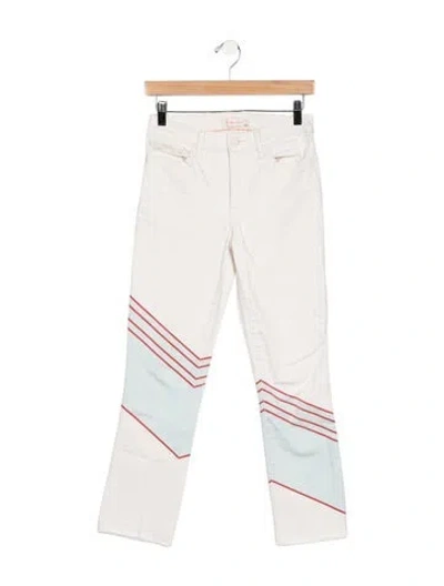 Pre-owned Tory Burch Mid-rise Straight Leg Jeans In Multicolor