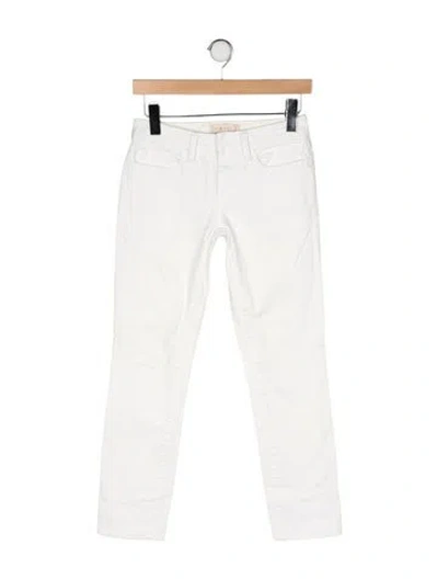 Pre-owned Tory Burch Mid-rise Straight Leg Jeans In Neutral